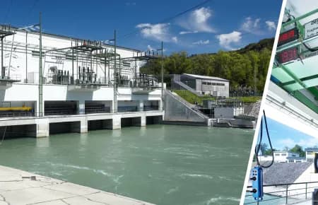 Schluchseewerk AG — Demag DH hoist unit positions dam beams